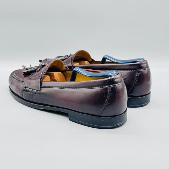 Cole Haan Shoes Mens 10 Brown Leather Tassel Loafers Slip On Moc Toe Dress main image 8